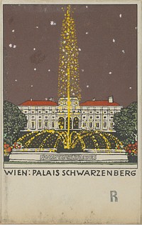 Vienna, Palais Schwarzenberg (1908) by Urban Janke (1887-1915).  