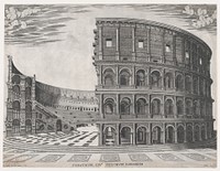 Speculum Romanae Magnificentiae: The Colosseum. Original public domain image from The MET Museum, Antonio Lafréry