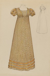 Dress (c. 1936) by Jessie M. Benge.  