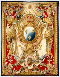 Tapestry: Portière aux Armes de France; woven under the direction of Etienne-Claude Le Blond (1700 - 1751)