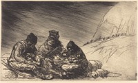 Exodus (L'exode) (1916) print in high resolution by Théophile Alexandre Steinlen.  