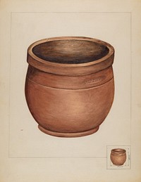 Earthenware Pot (1936) by Anna Aloisi & Salvatore Borrazzo.  