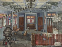 El Station Interior (1935–1942) by Perkins Harnly.  