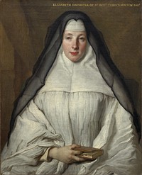 Elizabeth Throckmorton, Canoness of the Order of the Dames Augustines Anglaises (1729) by Nicolas de Largillierre.  