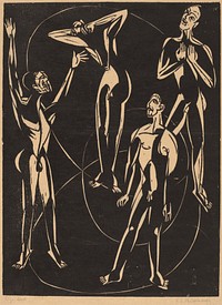 Feelings (1937) print in high resolution by Ernst Ludwig Kirchner.  