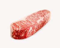 Kobe beef steak collage element psd