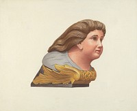 Figurehead from Schooner "Packet" (1935&ndash;1942) by Elizabeth Moutal.  