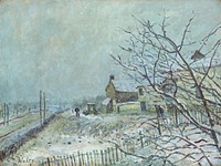 First Snow at Veneux&ndash;Nadon (1878) by Alfred Sisley.  