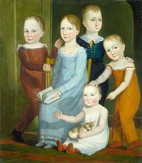 Five Children of the Budd Family (ca. 1818) by American 19th Century.  