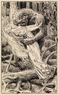 The monster and the maiden, 1906