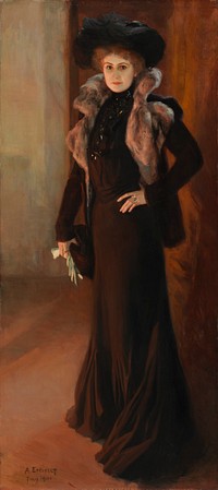 Portrait of the opera singer aino ackté ; portrait of the singer aino ackté, 1901 by Albert Edelfelt