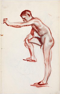 Alaston miesmalli, 1902 - 1909part of a sketchbook by Magnus Enckell