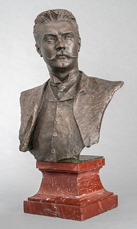 Bust of the painter albert edelfelt, 1886