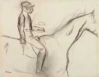 Jockej, 1890 - 1892 by Edgar Degas