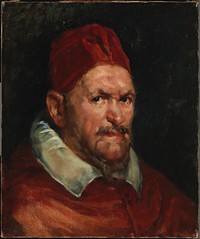Portrait of pope innocent x, copy after vel&aacute;zquez, 1892 by Helene Schjerfbeck