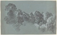 Forest Treetops Struck by Light (c. 1800) by Heinrich Rieter.  