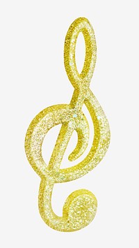 Gold music note  isolated design 