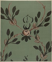 Free Hand Decorated Wall (ca. 1940) by Edward DiGennero & Michael Lauretano.  