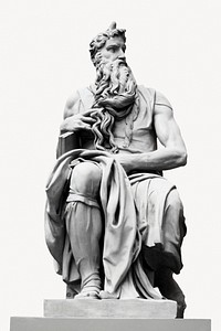 Zeus statue isolated design