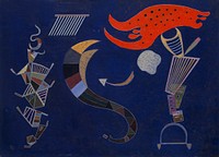 La flèche (1943) painting in high resolution by Wassily Kandinsky. 