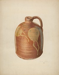 Galena Pottery Jug (ca. 1938) by William Spiecker. 