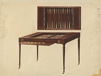 Gaming Table (1935/1942) by Ferdinand Cartier.