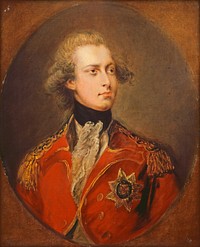 George IV as Prince of Wales (1781) by Gainsborough Dupont.  