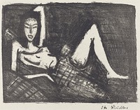 Girl on a Couch (1921–1922) by Ernst Barlach.  