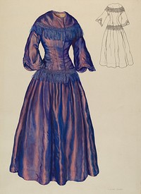 Gown (ca. 1940) by Lillian Causey.  