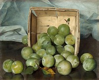 Green Plums (ca. 1885) by Joseph Decker.  