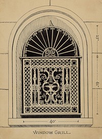 Window Grille (1935–1942) by Lucien Verbeke.   