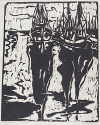 Port Scene (1908) print in high resolution by Ernst Ludwig Kirchner.  