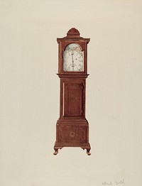 Hall Clock, Miniature (ca.1936) by Albert Gold.  