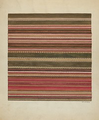 Handwoven Carpet (ca.1936) by Jules Lefevere.  