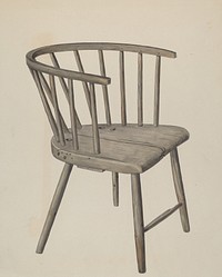 Handmade Arm Chair (c. 1937) by Wilbur M Rice.  