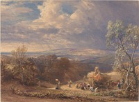 Harvesting (ca. 1851) by Samuel Palmer.  