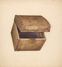 Hat Box&ndash;Wood (ca. 1940) by Gerald Scalise.  
