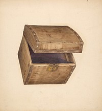 Hat Box–Wood (ca. 1940) by Gerald Scalise.  