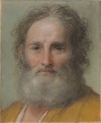 Head of a Bearded Man (1715) by Benedetto Luti.  