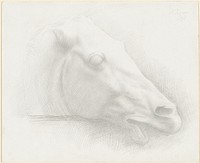 Head of a Horse from the Parthenon (1898) by Alphonse Legros. 