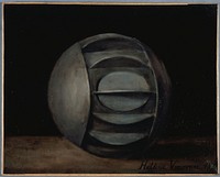 Hélène Vonoven. Sphère métallique utilisée pendant le siège de 1870 - 1871 pour le transport des dépêches par eau. Huile sur toile, 1872. Paris, musée Carnavalet. 