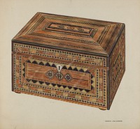 Inlaid Sewing Box (ca.1937) by Francis Law Durand.  