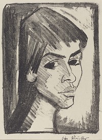 Irene Altman (1921&ndash;1922) by Otto M&uuml;ller.  