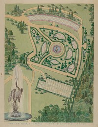 Isaace P. Martin Garden (ca. 1936) by William Merklin, Gilbert Sackerman and Tabea Hosier.  