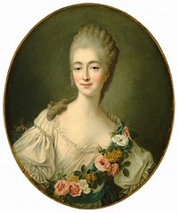 Jeanne Bécu, Comtesse du Barry (ca. 1770–1774) by François–Hubert Drouais.  