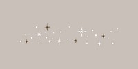 Sparkle stars divider clipart vector