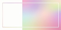 Colorful gradient frame background, copy space design