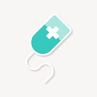 Blood bag, health graphic vector