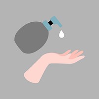 Covid-19 prevention, hand washing vector