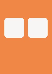 Orange window frame, square shape vector